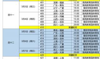 22-23赛季cba赛程